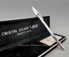 Bic Pen Solid Silver 925% Ballpoint Silver Solid Box Vintage Design 1994 picture