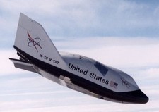 NASA X-38 Crew Return Vehicle Aircraft Mahogany Kiln Wood Model Large New picture