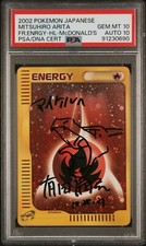PSA10 Pokemon Mitsuhiro Arita Signed Charizard Sketch Fire McDonald’s Energy picture