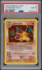 Pokemon 1999 Charizard 1st Edition Base Set Holo PSA 8 Mint 🔥🐉💎 New Cert picture