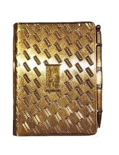 CARTIER LONDON - VINTAGE - SOLID 18K YELLOW GOLD NOTEPAD & PENCIL - RAREST picture