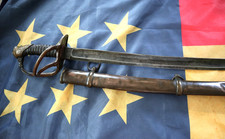 CIVIL WAR CONFEDERATE MARKED THOMAS GRISWOLD NEW ORLEANS CAVALRY OFFICER SWORD picture
