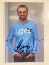 THE BEATLES SIGNED RINGO STARR- Signed photo* RARE* 8 6 X 4 Official Management picture