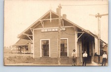 RPPC Real Photo Postcard Georgia Hiram Southern & SAL Union Railroad Depot picture