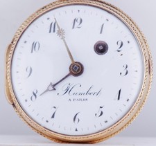 Antique French 18k Gold Enamel Verge Fusee Pocket Watch for King Louis XVI c1780 picture