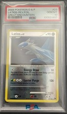 2008 POKEMON DIAMOND & PEARL GREAT ENCOUNTERS #23 LATIOS REV FOIL PSA 10 POP 23 picture
