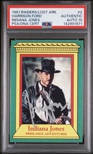 Harrison Ford PSA 10 Signed Autograph 1981 Indiana Jones Raiders Of The Lost Ark picture
