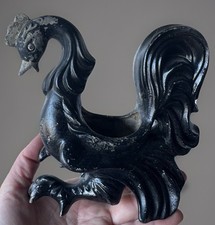 Antique VTG 1920s Early Composition RARE Rooster Figure Art Deco Planter S1435 picture