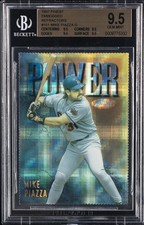 1997 FINEST EMBOSSED REFRACTOR MIKE PIAZZA BGS 9.5 picture