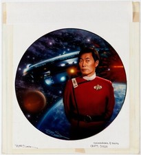 Star Trek Plate 1996 Original Art Keith Birdsong Hamilton Mint SULU George Takei picture