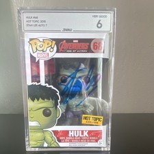 🔥Rare Funko Pop Marvel Hulk #68 Hot Topic Autographed Stan Lee Grade 60🔥 picture