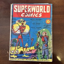 Superworld Comics #1 1940 Golden Age Sci-Fi Rare - Incomplete picture