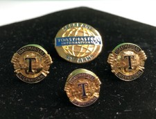Lot 4 Toastmasters International Pins Lapel Pocket Hat Sergeant At Arms picture