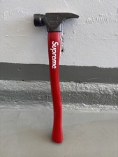 Authentic SUPREME Hardcore Hammer 1998 Logo Home Decor Red Wood And Steel picture