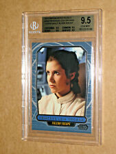 BGS 9.5 CARRIE FISHER LEIA 2013 STAR WARS GALACTIC FILES 2 1/1 TOPPS VAULT MOVIE picture