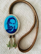 Native American Navajo Calvin Desson Signed Snoop Dogg Bolo Tie & Smokin Tips picture
