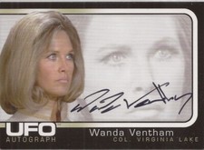 UFO Cards Inc - ULTRA RARE Wanda Ventham as Col Virginia Lake Autograph Card picture