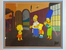The Simpsons Treehouse of Horror I, Season 2, 1990 Bad Dream House. Whole Family picture