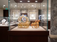 Russian eggs Faberge egg Natural Ostrich Egg Handcarved 24k Gold Austria Crystal picture