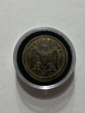 Super Rare Civil War Confederate Army Officer CS Shield 1 piece cast button picture