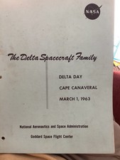 NASA Delta Spacecraft Family Delta Day 3/1/1963 handbook 1960, 1963 launch info picture