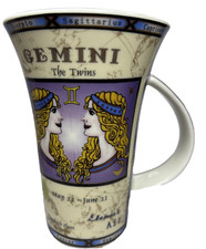 Gemini Twins Mug Dunoon Glencoe Zodiac Vintage Collectable. picture