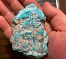 200g SUPER BLUE - VINTAGE ARIZONA Turquoise **EXTREME CRAZY GOOD** picture