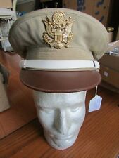 RAREST WW2 US Army MP Police Visor Hat -Exclusivaly made for NURNBERG TRIAL,1946 picture