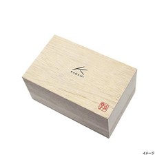 (Wooden box included) F801-1-CAU Kagami Crystal Edo Kiriko Gold a From Japan picture
