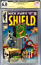 Nick Fury Agent of S.H.I.E.L.D. 1 CGC 6.0 Steranko Signed JSA Verified picture