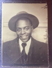 Rare Studio Photo Portrait Of Street Musician Robert Johnson Blues Guitarist picture