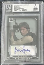 2007 Topps Star Wars 30th Anniversary Harrison Ford as Han Solo autograph BGS 9 picture