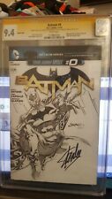 Batman Stan Lee Signed Jimbo Sketch CGC 9.4 Signature Series Rare Batman #0 picture