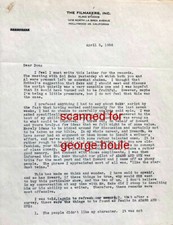 IDA LUPINO - LETTER - SIGNED - CBS DISPUTE - 1956 - ADAMS & EVE - FILM PIONEER picture