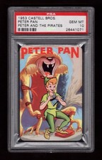 PSA 10 PETER PAN 1953 Disney Peter Pan Castell CHARACTER CARD , HIGHEST 1 of 1 picture