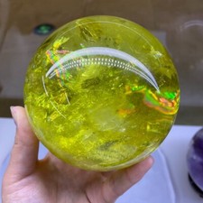 4.21LB Top Natural citrine Quartz Sphere Quartz Crystal Ball  healing mineral picture