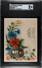 c1878 Wemple & Kronheim Edgar Allan Poe Trade Card SGC 2 O.J. Copeland picture
