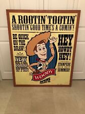ORIGINAL DISNEYLAND PROP RIDE TOY STORY MANIA OPENING SIGN WOODY --- MUST HAVE picture