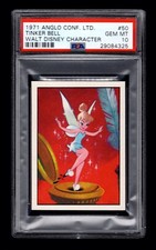 PSA 10 TINKERBELL 1971 Anglo Confectionery Card #50 THE HIGHEST EVER GRADED 1/1 picture