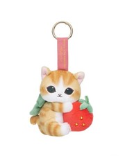 mofusand Cat Plush doll Keychain MERCI STRAWBERRY Red NEW Japan Strawberry picture