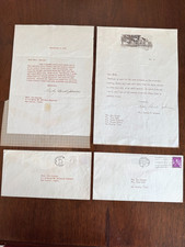 LADY BIRD JOHNSON JFK 1960 SIGNED LETTERS PRE & POST VICTORY ELECTION SET picture