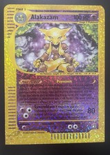 Pokemon Alakazam Box Topper Expedition Misprint Square Cut WOTC Jumbo 2002 picture