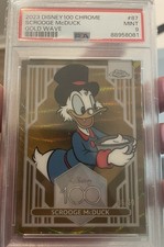 PSA 9 2023 Topps Chrome Disney 100 Years UNCLE SCROOGE GOLD WAVE #/50 McDuck picture