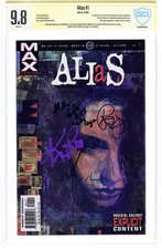 Alias #1 CBCS 9.8 Witnessed Sig Mack/Bendis/Ritter/Colter 2001 25-1B51252-003 picture