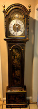 Tall Grandfather Clock George Voyce Monmouth Wales Antique 1700s Chinoiserie picture