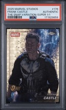 2025 Topps Marvel Studios Frank Castle The Snap Variation Superfractor 1/1 PSA picture