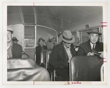 Japanese Internment 1942 Relocation Manzanar Camp Caged Bus Type 1 Photo J15243 picture