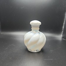Vintage Fenton  opalescent swirl perfume bottle - made for several perfumes picture