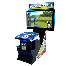 Golden Tee PGA Tour Clubhouse Deluxe 2025 Pedestal Game With stand picture