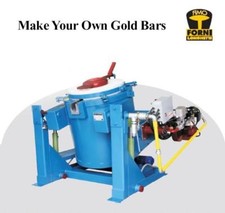 300 Kilo 2370 F Propane Gas Tilting Furnace-Smelt/Melt Gold-Copper-Silver 1330C picture